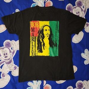 Bob Marley Black T-Shirt Size Large